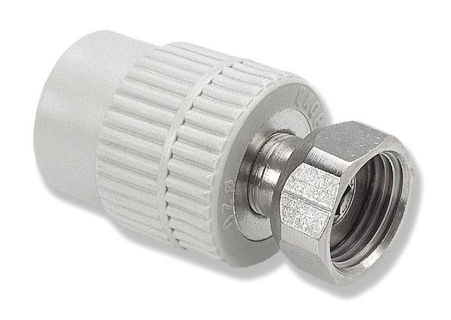 Переход с металлической вставкой и накидной гайкой Wavin Ekoplastic 25 мм G-1 (SZM02532XX)