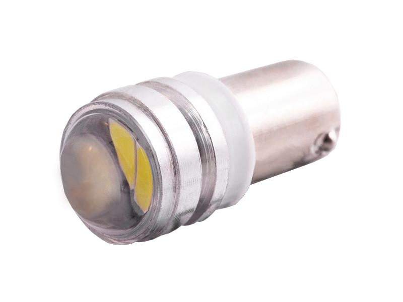 Автолампа светодиодная с линзой BA9S T4W 12 В SMD5630-2led Белый (2616)
