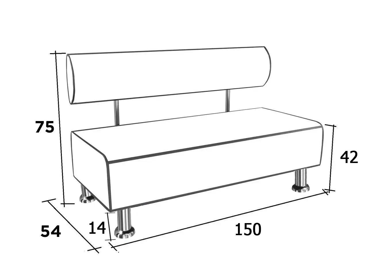 Диван офісний з нішою AVVS для очікування/прийомної 150 см з ніжками 14 см Білий (25808445) - фото 4 Диван офісний з нішою AVVS для очікування/прийомної 150 см з ніжками 14 см Білий (25808445) - фото 4