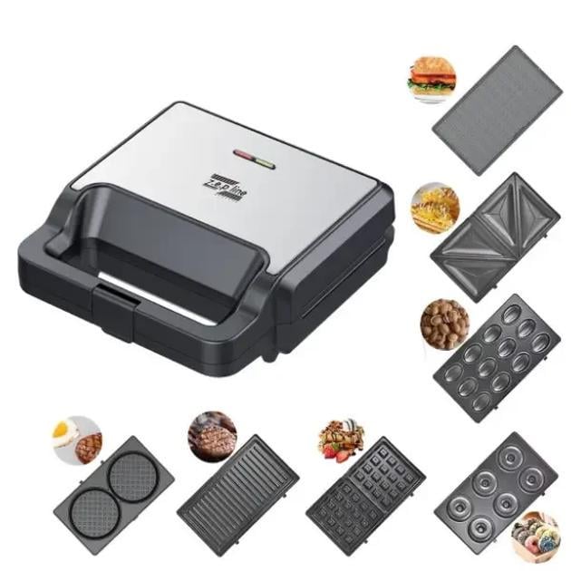 Вафельниця Zepline ZP-808 зі змінними пластинами 8в1 2200W (ZP-808) - фото 4