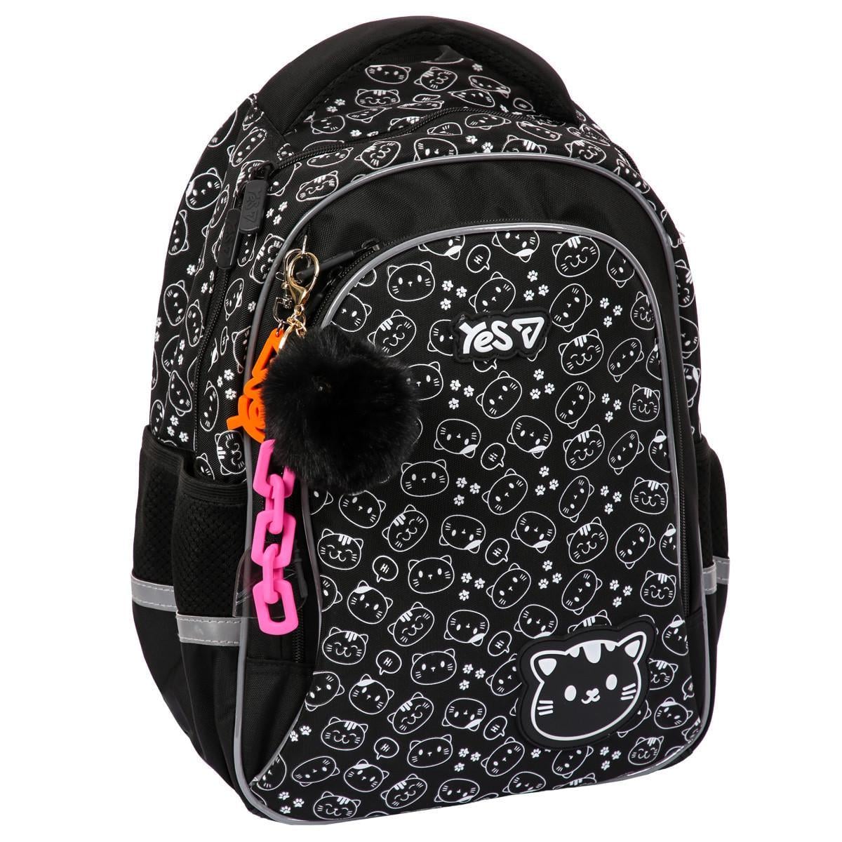 Рюкзак YES Cat S-115M для девочки 38,5 см (550300) Рюкзак YES Cat S-115M для девочки 38,5 см (550300)