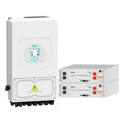 Комплект автономного энергоснабжения Deye 6 кВт и Deye 10.24 кВт/ч с SUN-6K-SG03LP1-EU и 2 SE-G5.1 Pro-B (Deye6kW_10.24kWh)