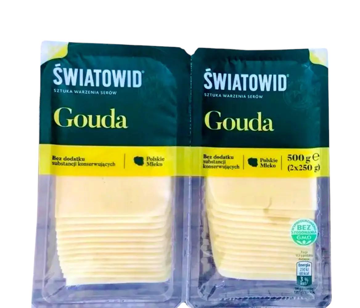 Сир нарізка Swiatowid Gouda 2х250 г