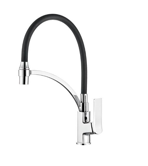 Смеситель для кухни Ledeme LM4075-2 с силиконовым изливом и гайкой (34049877) Смеситель для кухни Ledeme LM4075-2 с силиконовым изливом и гайкой (34049877)