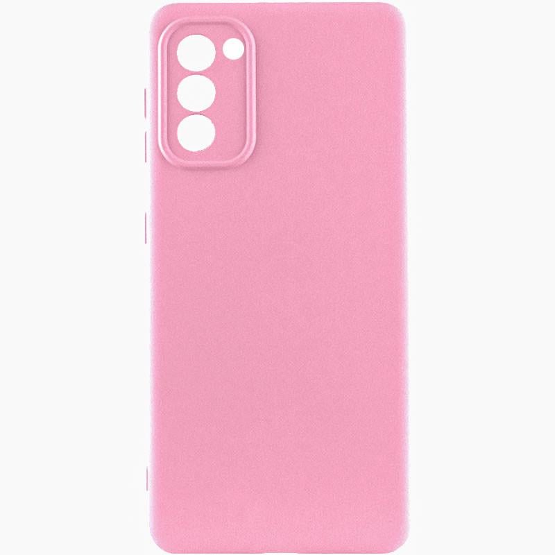 Протиударний чохол Silicone Cover Lakshmi Full Camera (AAA) для Samsung Galaxy S20 FE Рожевий / Light pink