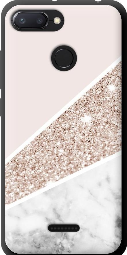 Чехол на Xiaomi Redmi 6 Пастельный мрамор (4342b-1521-42517)