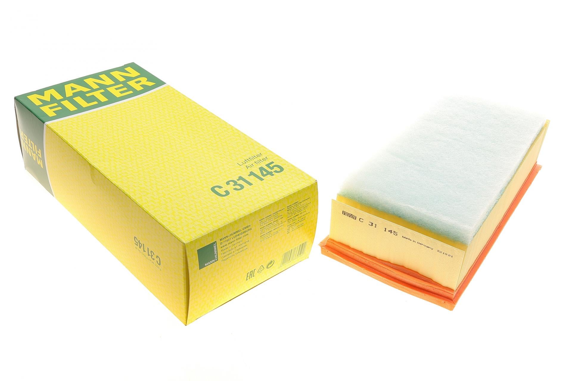 Фильтр воздушный Mann-Filter для Toyota Avensis/Corolla 2,0-2,2D-4D/2,2D-CAT 05-09 (C 31 145)