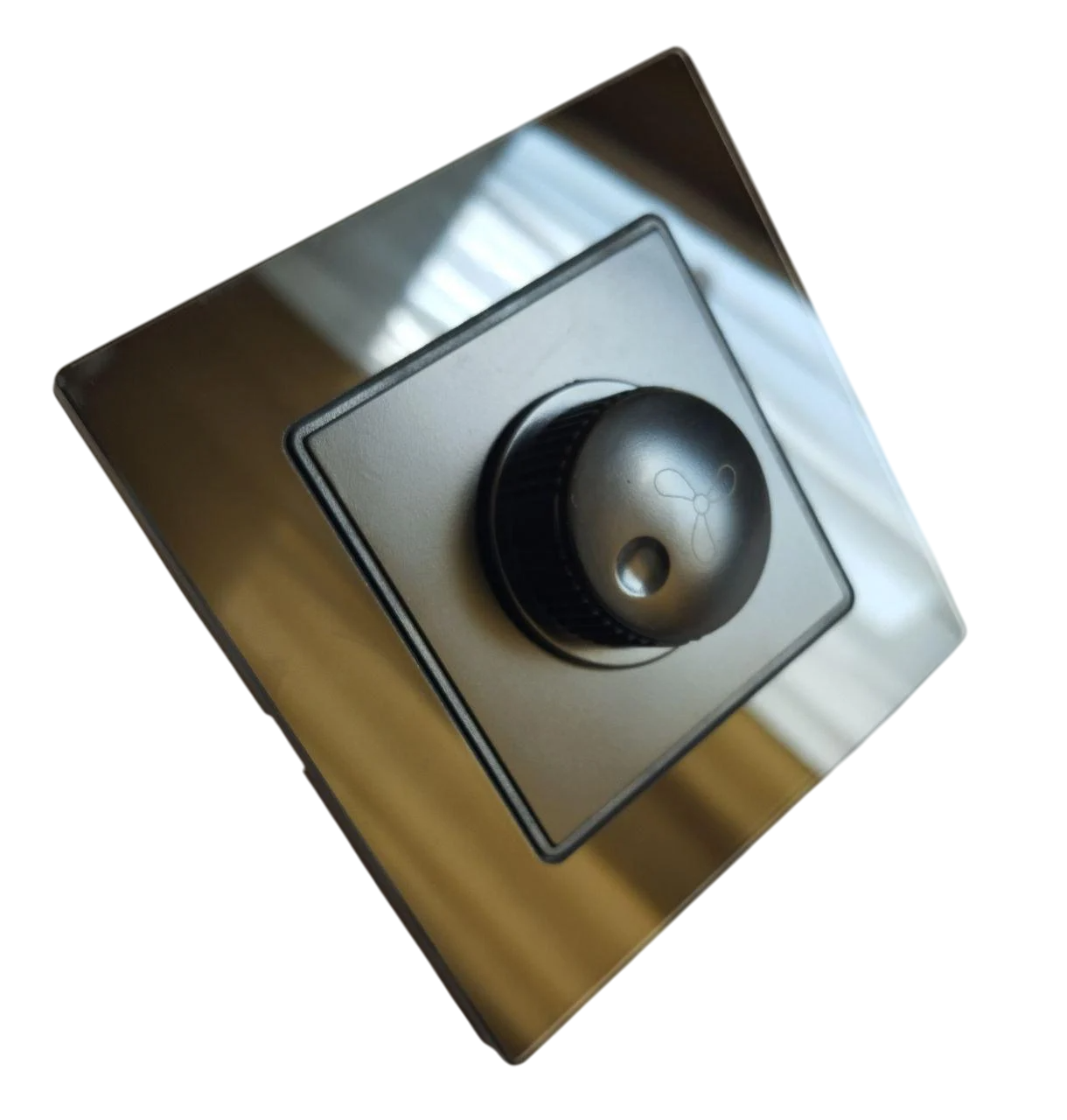 Регулятор обертів вентилятора Glass скло-пластик Black (27159072)