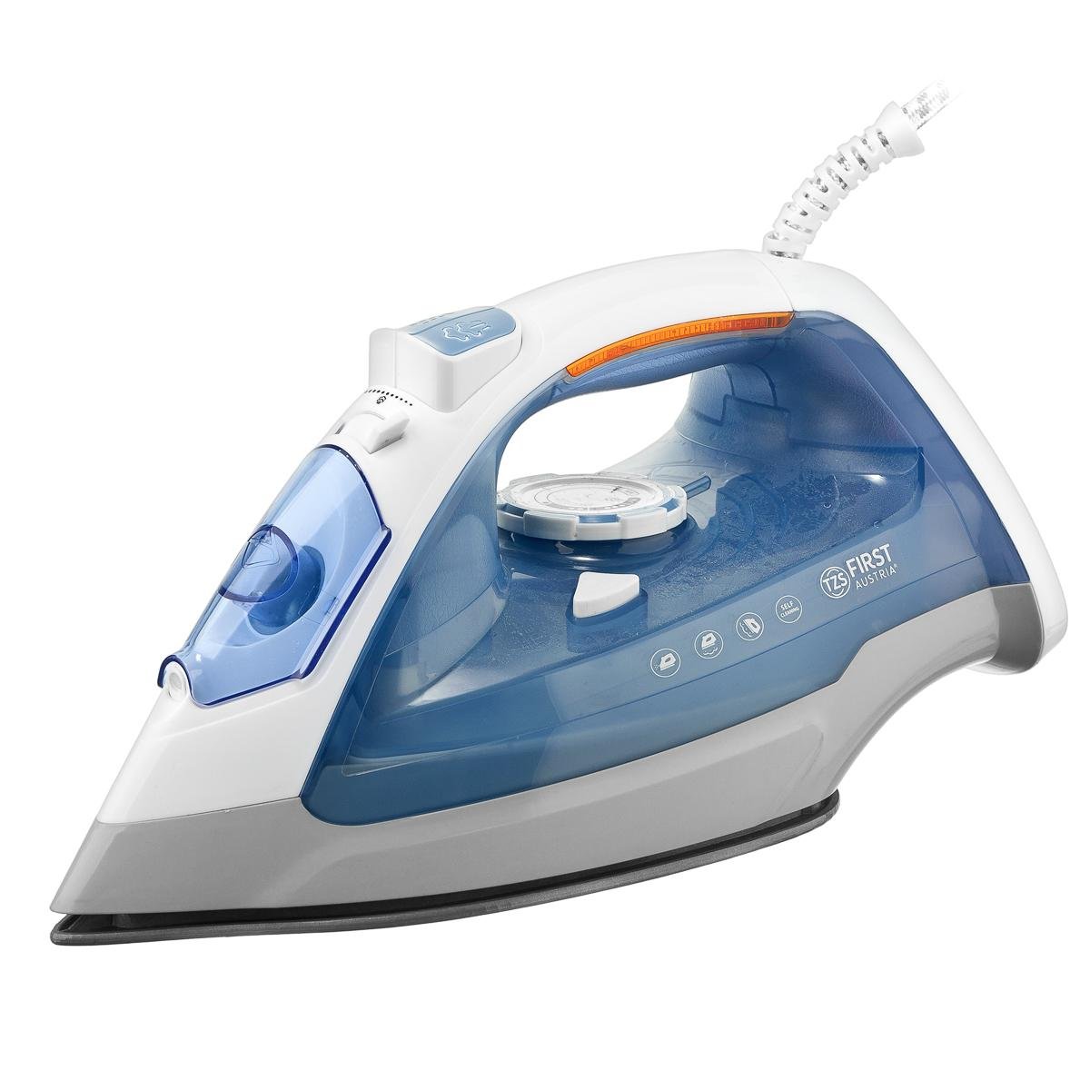 Утюг First FA-5618-8 2400W керамическая подошва 400 мл White/Blue (623915)