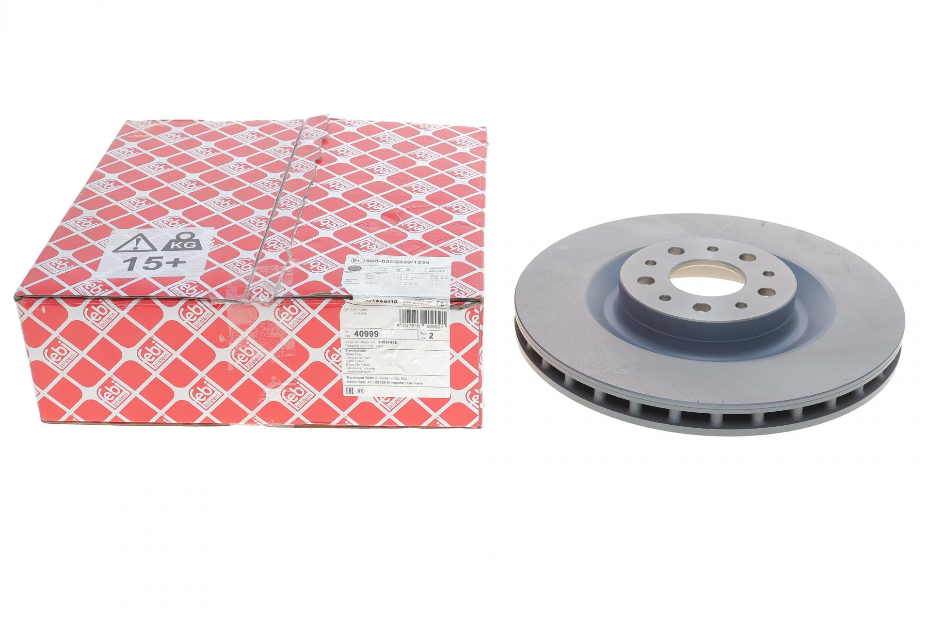 Тормозной диск передний FEBI BILSTEIN для Fiat Doblo 10-/Opel Combo 12-305x28 мм (40999)