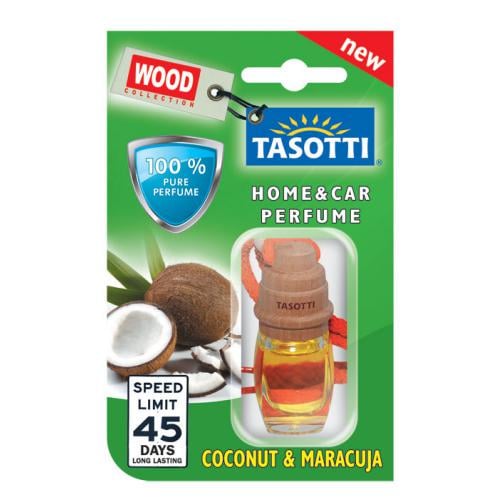 Ароматизатор пробковый на зеркало Tasotti/серия "Wood" Coconat Maracuja 7 мл