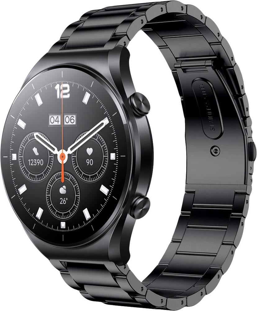 Браслет металлический Shape для Xiaomi Watch S1 (Acttive) Black (28942-2B)