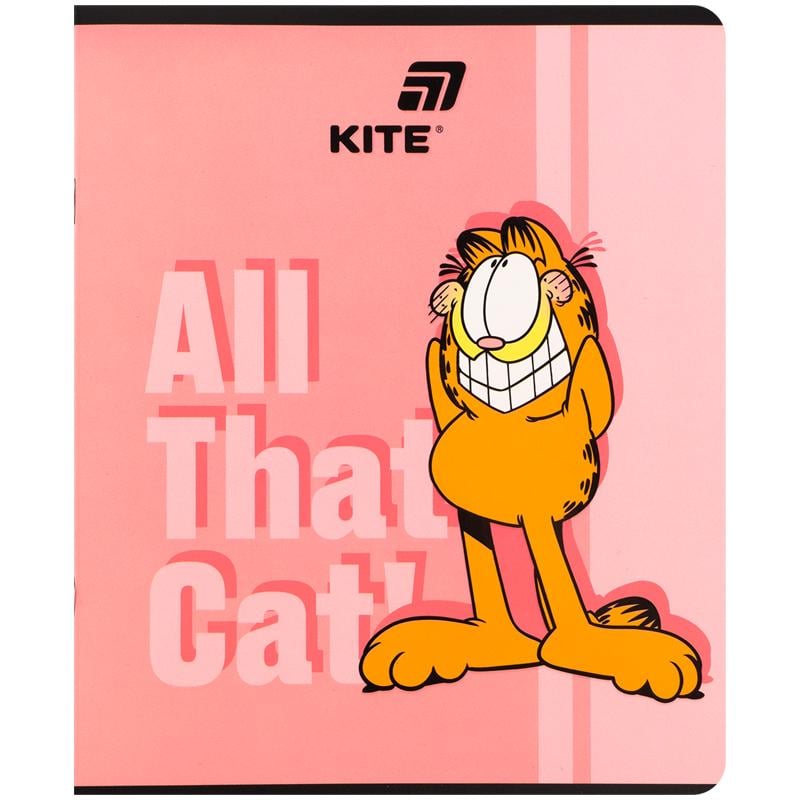 Тетрадь школьная KITE Garfield клетка 24 л. (GF26-238)