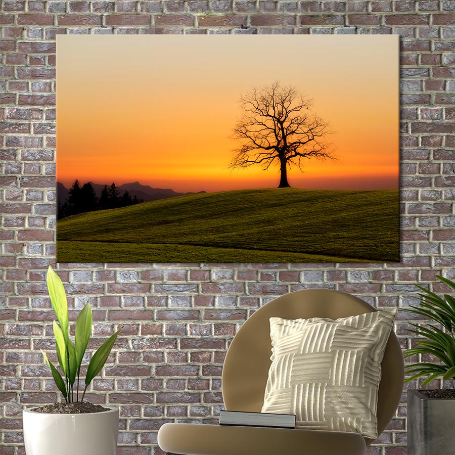 Картина природа Дерево без листьев 80x54 см (A1117-1)