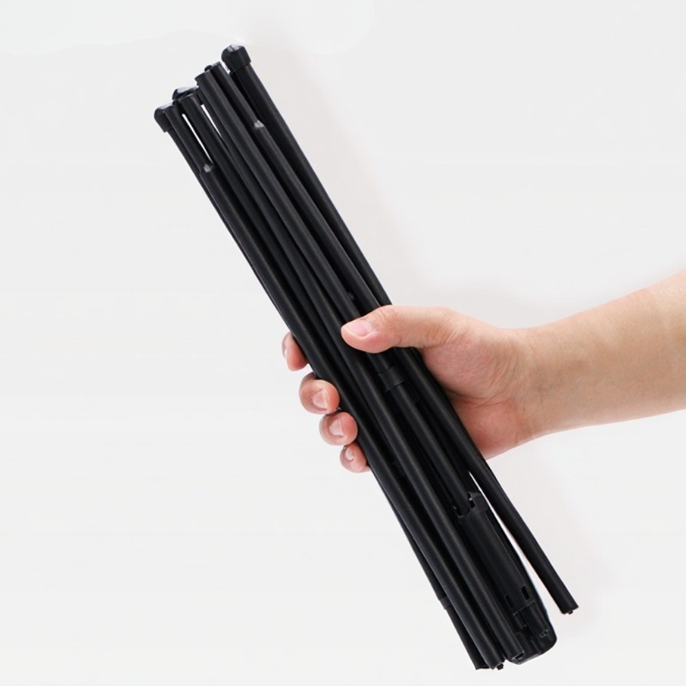 Мольберт для картин на треноге для рисования металлический разборный на 5 секций 160х120 см Черный - фото 4