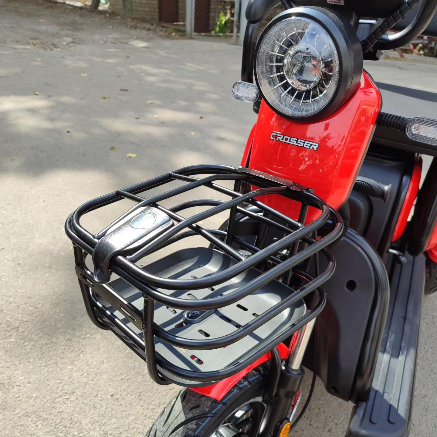 Электроскутер трехколесный Crosser TR1 750W/72V/20Ah Красный - фото 7