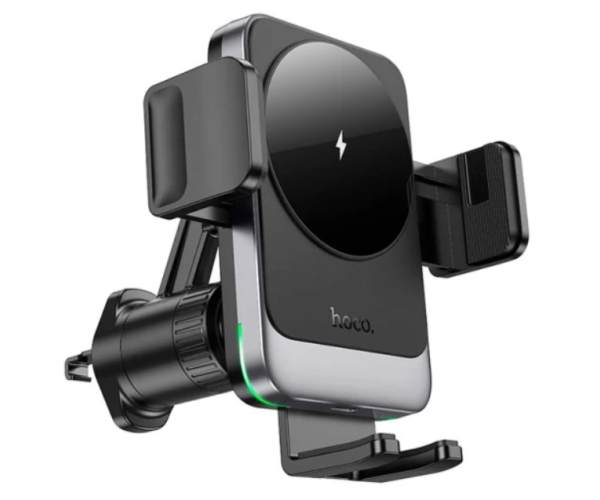 Держатель автомобильный Hoco HW13 Wireless с функцией беспроводной зарядки 15W 2A Black Держатель автомобильный Hoco HW13 Wireless с функцией беспроводной зарядки 15W 2A Black