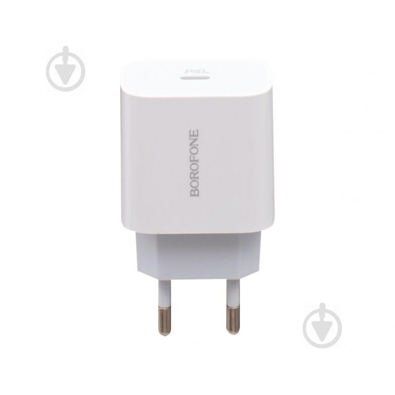 Зарядний пристрій Borofone BA38A PD 3.0 Type-C To Lightning Білий