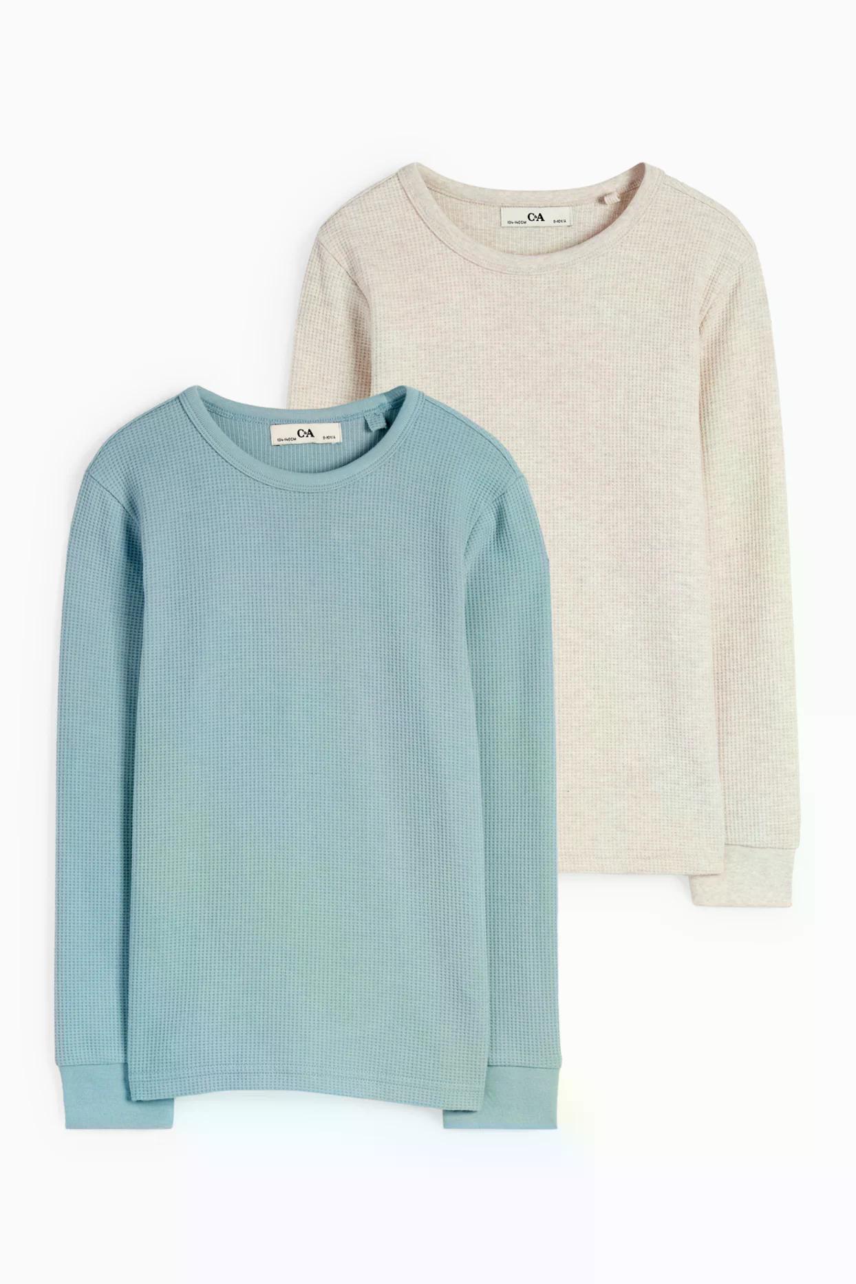 Набір дитячих лонгсливів для хлопчика C&A 110-116 см 2 шт. Різнокольоровий (250827311)