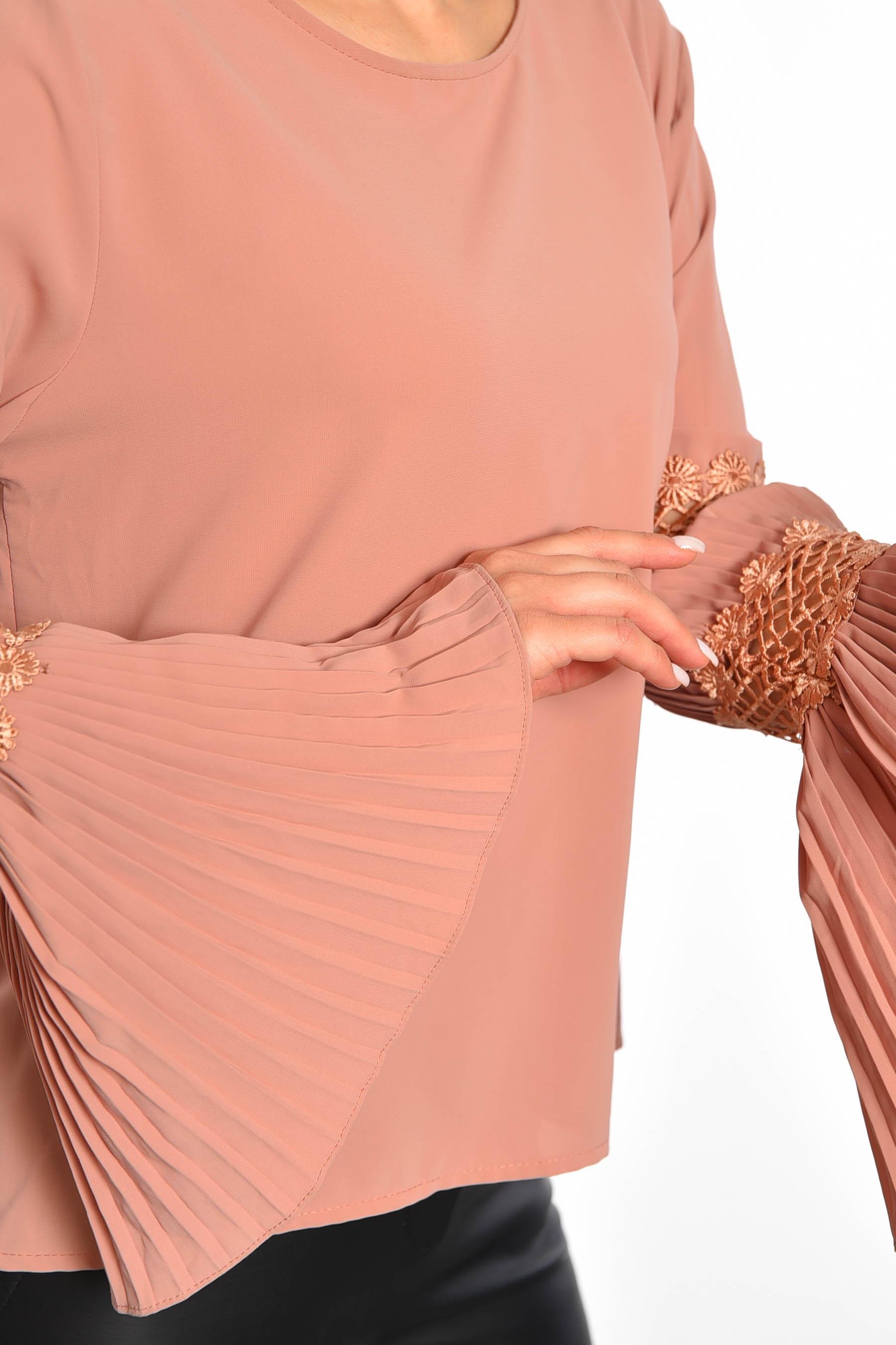 Блуза женская р. 42-44 Пудровый (187894) - фото 4