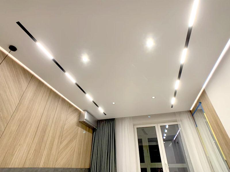 Шинопровод магнитный трековый для натяжного потолка/гипсокартона с демпфером 100 см Черный (7686_1) - фото 3 Шинопровод магнитный трековый для натяжного потолка/гипсокартона с демпфером 100 см Черный (7686_1) - фото 3