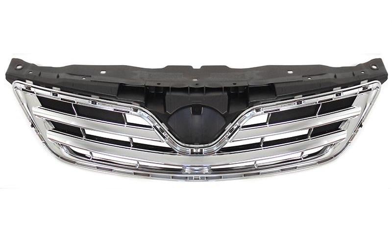 Решетка радиатора AVTM Toyota Corolla 2010-2013 без эмблемы Хром/Черный (187015999)