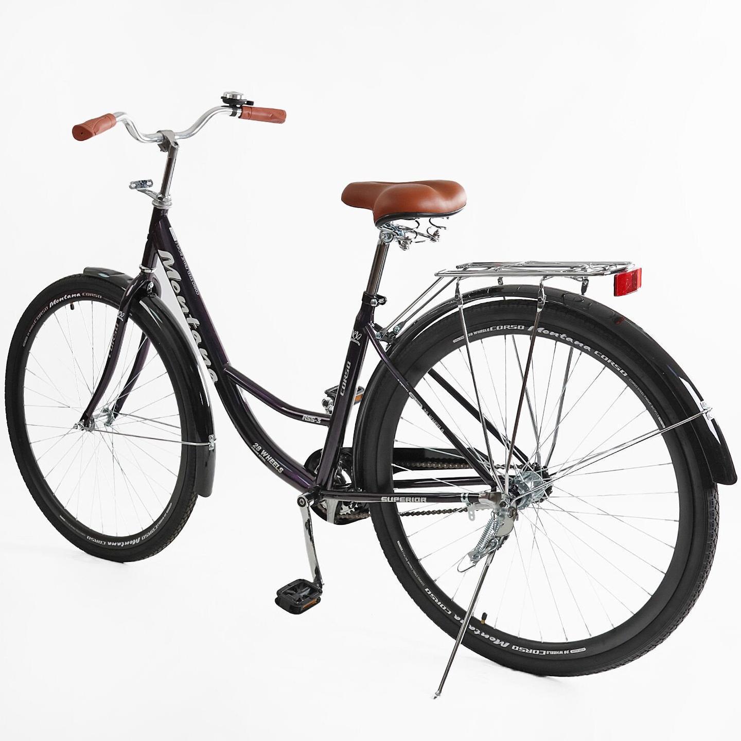 Велосипед міський Corso Montana з багажником рама 20"/28" Сірий - фото 3 Велосипед міський Corso Montana з багажником рама 20"/28" Сірий - фото 3