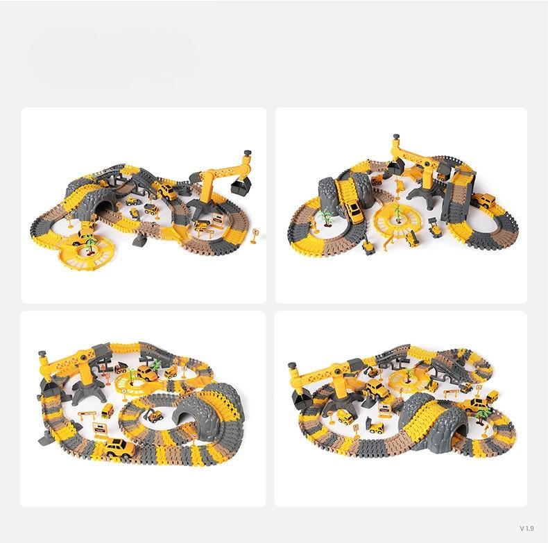 Ігровий набір автотреків Tumama Світна дорога-конструктор з машинкою Жовтий (30487937) - фото 10 Ігровий набір автотреків Tumama Світна дорога-конструктор з машинкою Жовтий (30487937) - фото 10