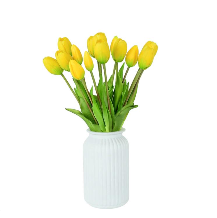 Тюльпан букет Indigo Lux 3 головы 2 бутона 40 см Желтый (778-6) - фото 2 Тюльпан букет Indigo Lux 3 головы 2 бутона 40 см Желтый (778-6) - фото 2