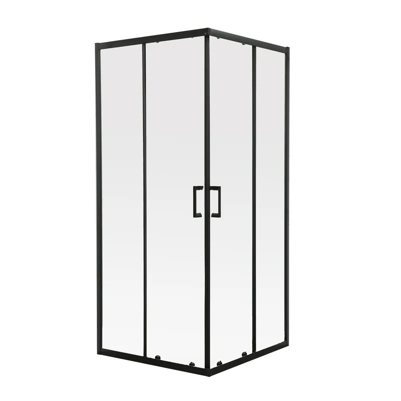 Душевая кабина MIXXUS Premium Diverse SC02-90x90x195-TR квадратная без подонная/стекло 5 мм 195x90 см Черный матовый (OL-MI6859)