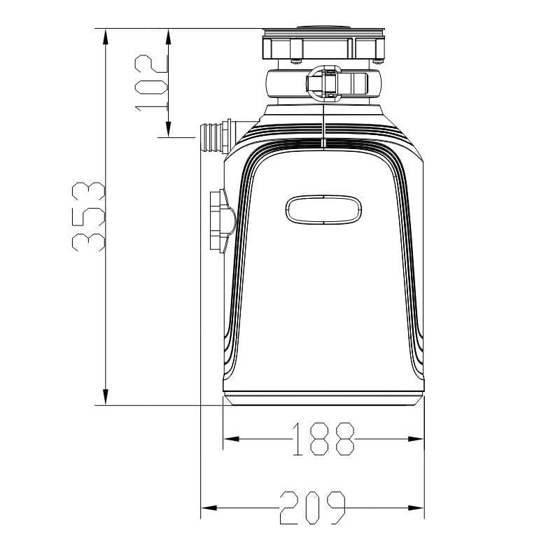 Измельчитель пищевых отходов KOER FWD-01-1 Powerful 750 Вт (OL-KR4912) - фото 2 Измельчитель пищевых отходов KOER FWD-01-1 Powerful 750 Вт (OL-KR4912) - фото 2