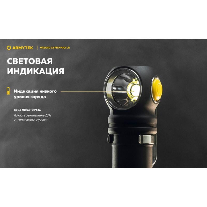 Фонарь налобный Armytek Wizard v4 C2 Pro Max LR - фото 15