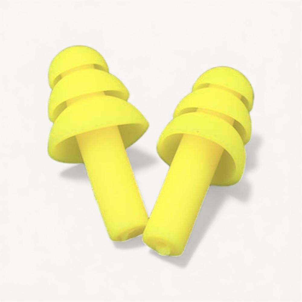 Беруши для сна плавание Univerza Елка силиконовые шумоподавляющие анатомические в футляре Лимонный - фото 1