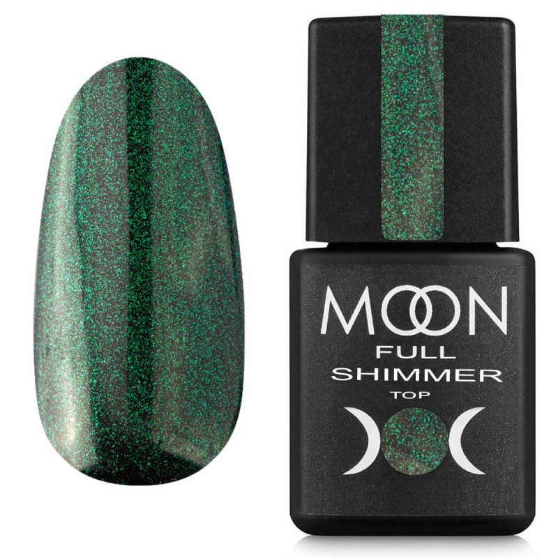 Топ для гель-лака Moon Full Shimmer Top №1028 без липкого слоя 8 мл
