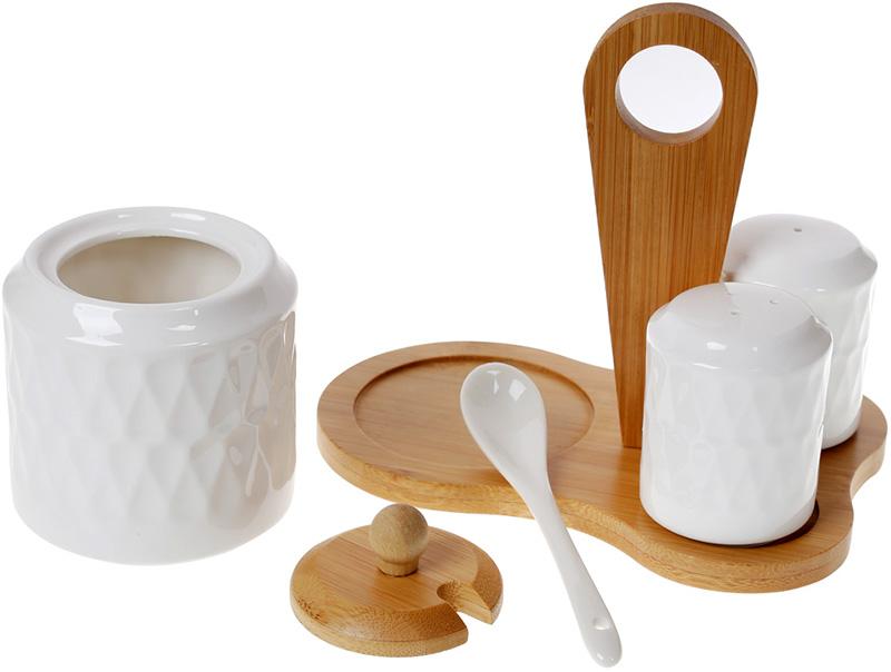 Набір для спецій Nouvelle Home Blob цукорниця і 2 спецовника на підставці (BD-289-345) - фото 2 Набір для спецій Nouvelle Home Blob цукорниця і 2 спецовника на підставці (BD-289-345) - фото 2