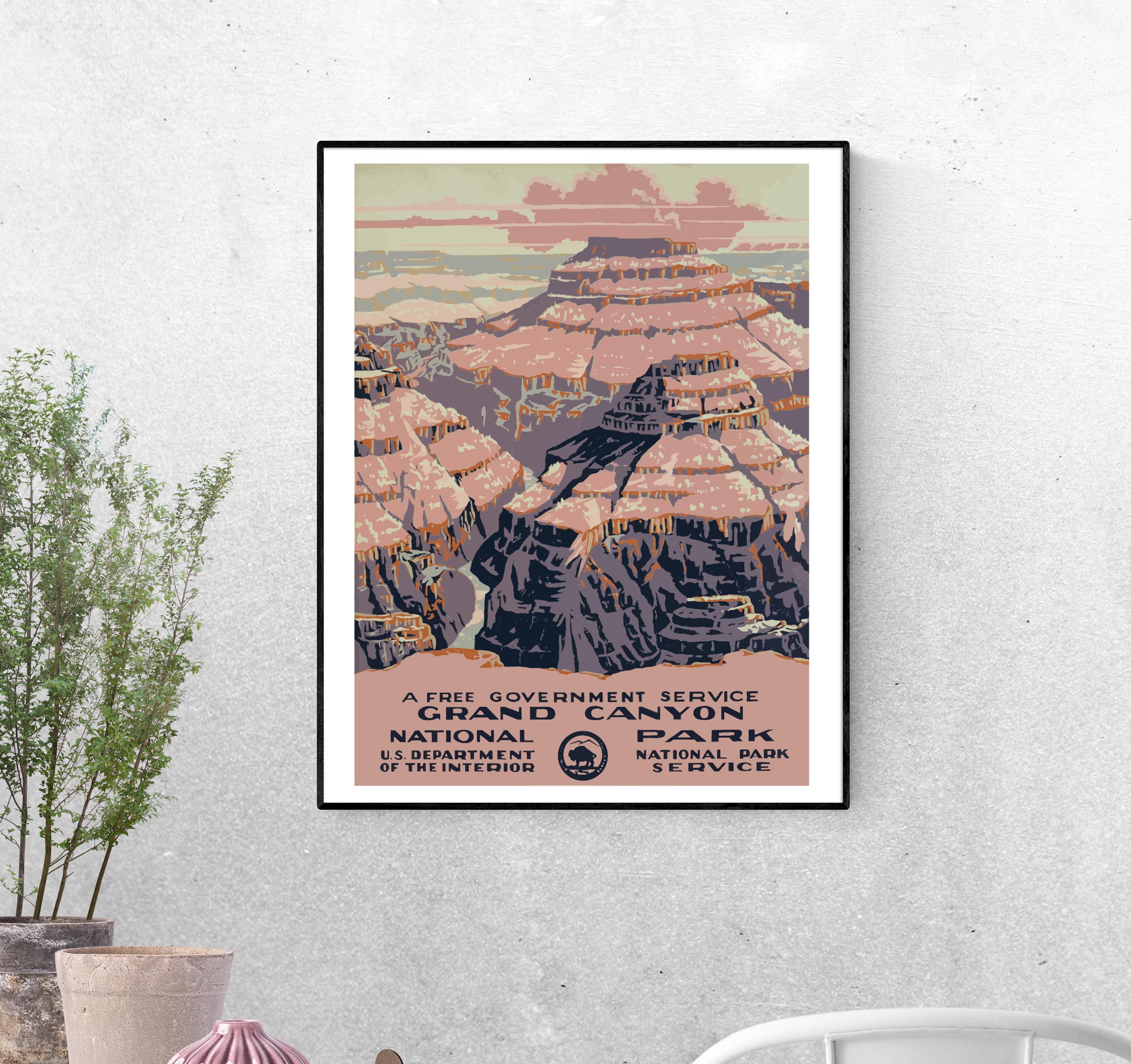 Тревел-постер Большой Каньон формат А-1