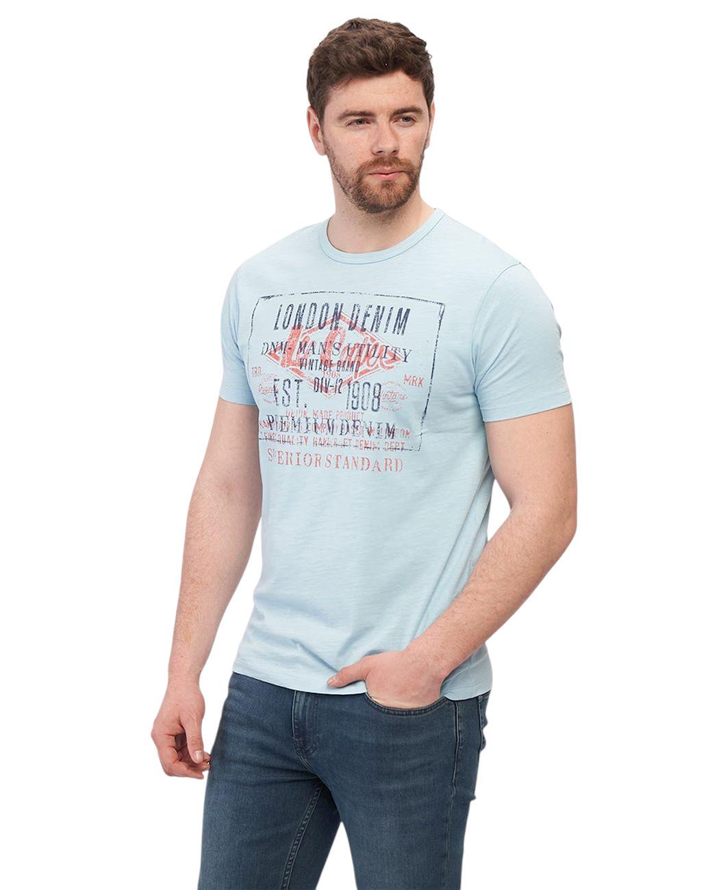 Футболка мужская Lee Cooper 10196380.349 L Голубой (4894534350047)