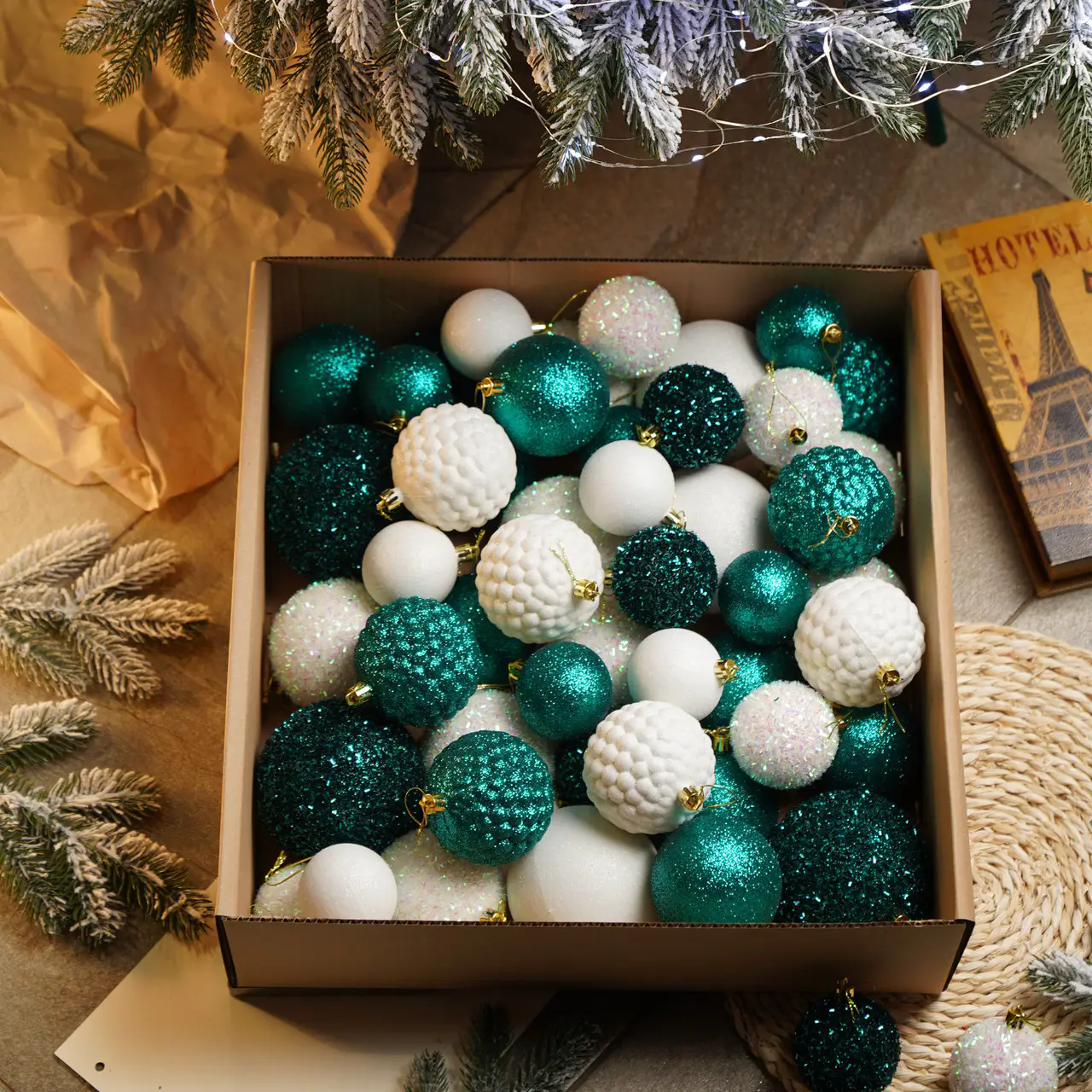 Набір куль новорічних Блиск 40 шт. Смарагдовий (Блиск смарагд.) - фото 2 Набір куль новорічних Блиск 40 шт. Смарагдовий (Блиск смарагд.) - фото 2