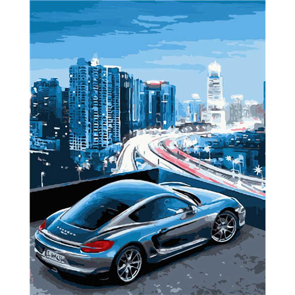 Картина по номерам Strateg Скорость города 40x50 см (VA-2891)