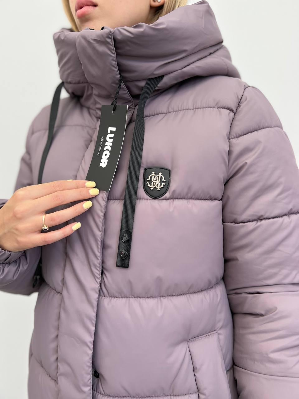 Пуховик жіночий Lukar King р. 44 Лавандовий (8284943) - фото 2 Пуховик жіночий Lukar King р. 44 Лавандовий (8284943) - фото 2