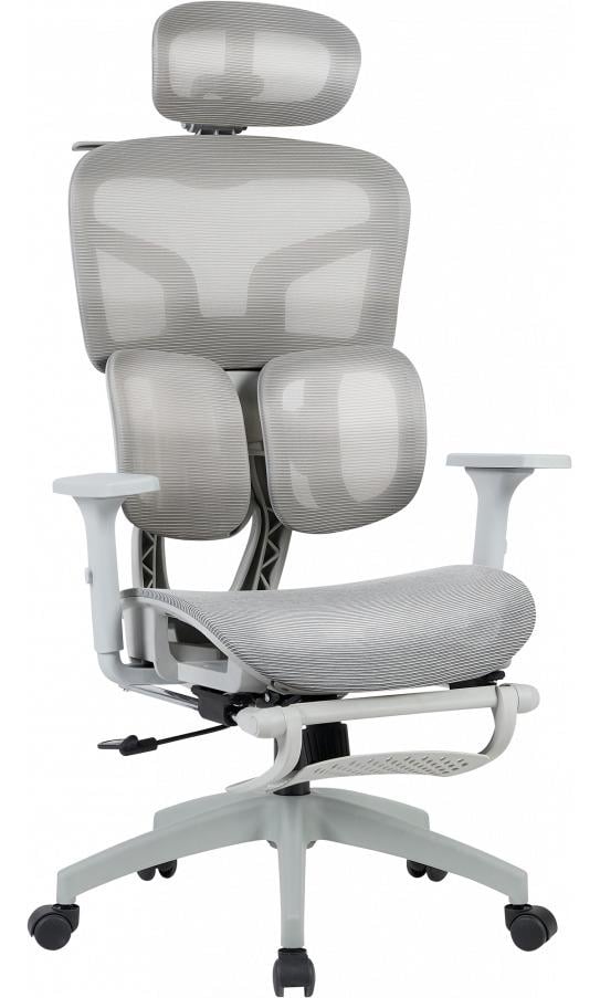 Кресло офисное GT Racer B-341 Grey (1797)