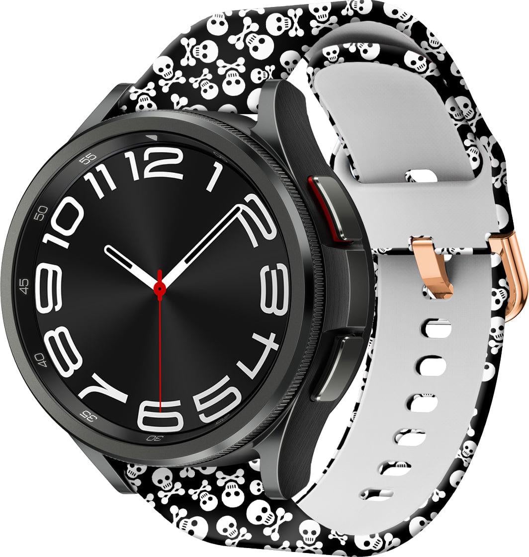 Ремінець Colorful для Galaxy Watch 6 Classic 47 мм Skull Black (39235)