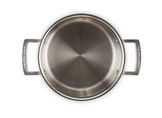 Кастрюля Le Creuset 4 л нержавеющая сталь с крышкой Chrome (96200620001000) - фото 5