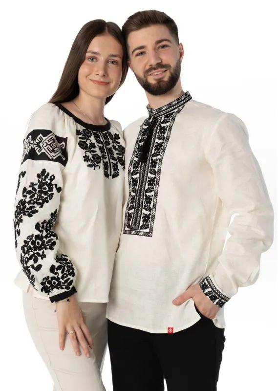 Вышиванка мужская р. 56 Молочный (519) - фото 4 Вышиванка мужская р. 56 Молочный (519) - фото 4