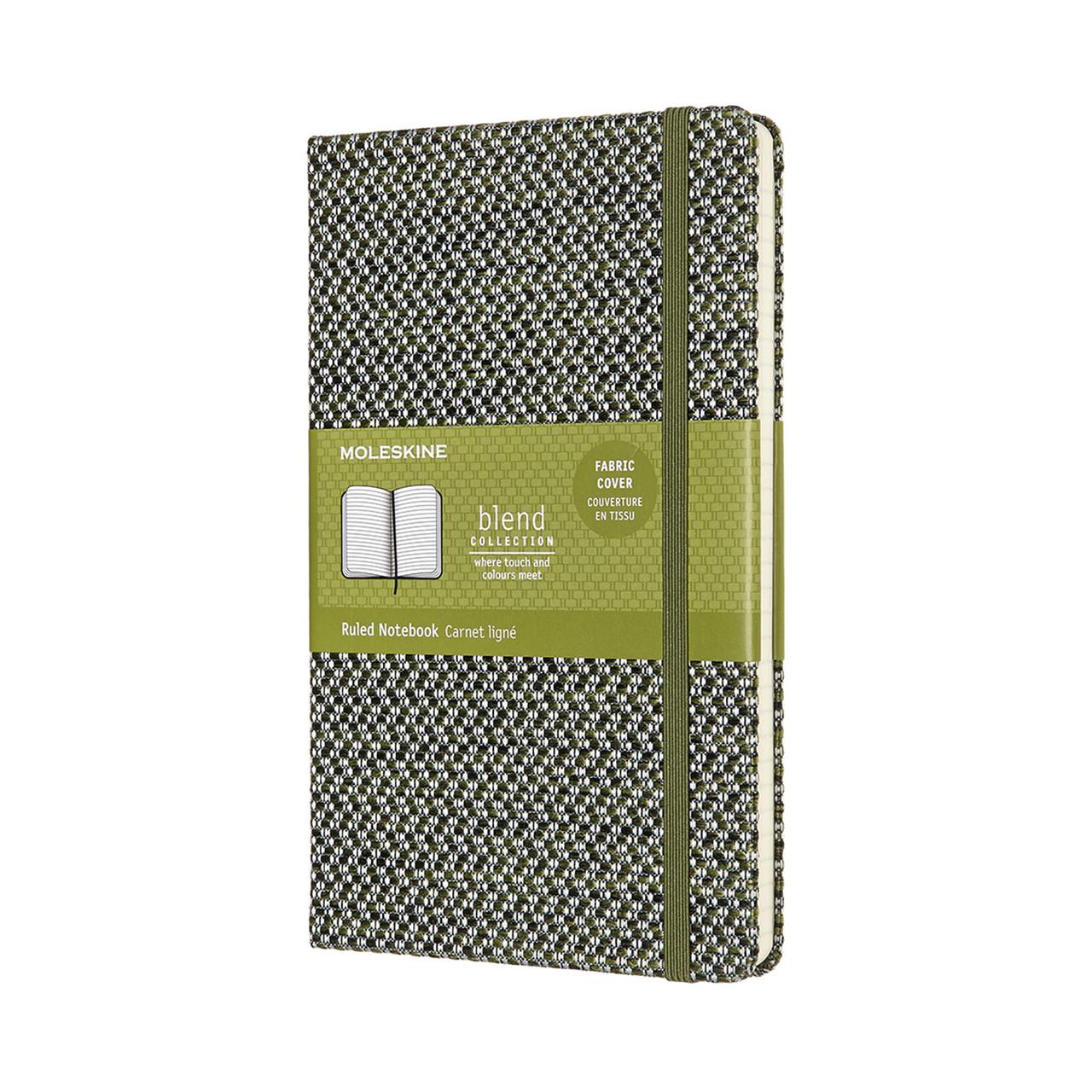 Блокнот Moleskine Limited Blend 19 средний 13х21 см 240 страниц в линейку зеленый канва (8053853600097)