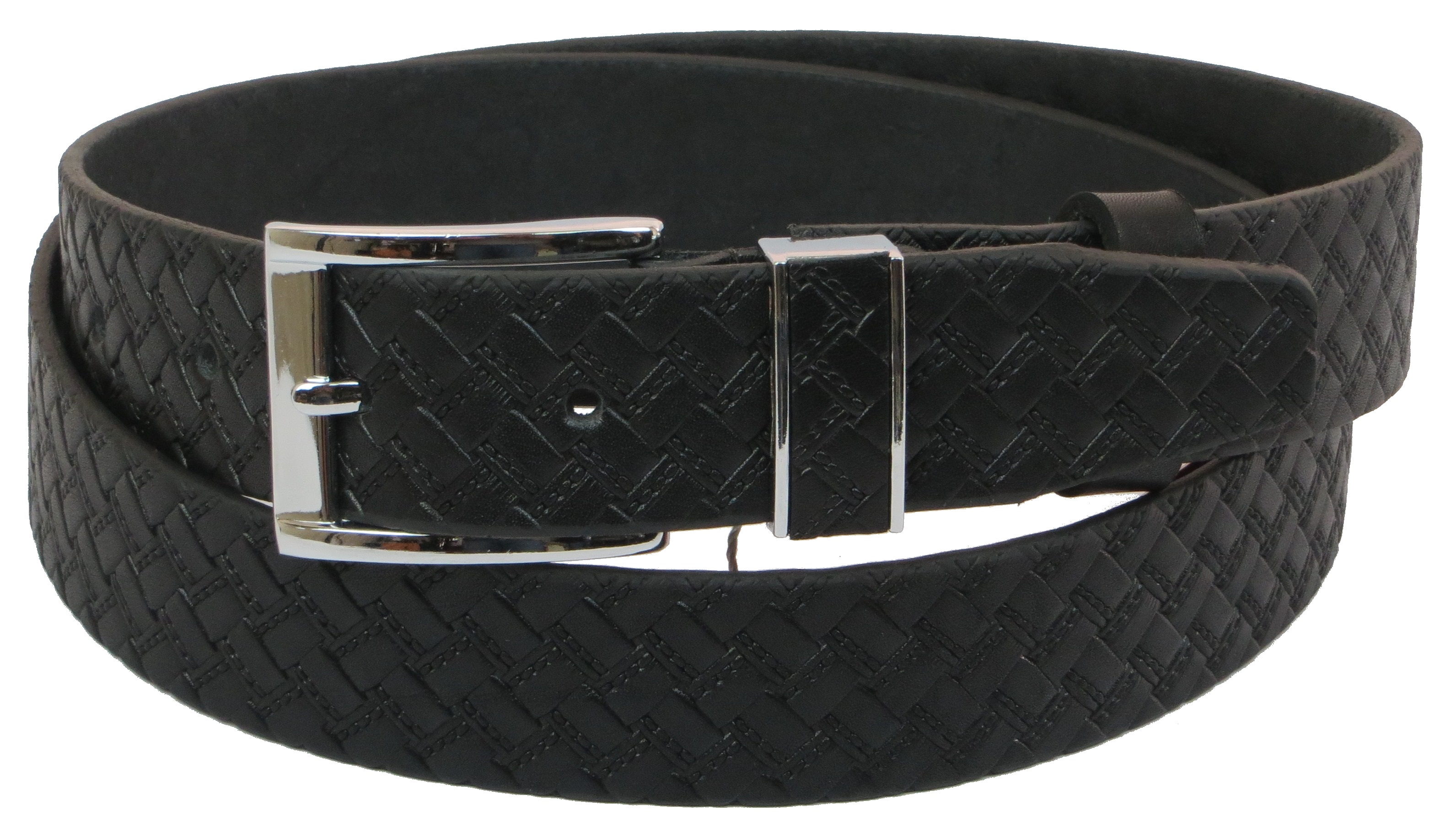 Ремень мужской Skipper кожаный Черный (1078-35)