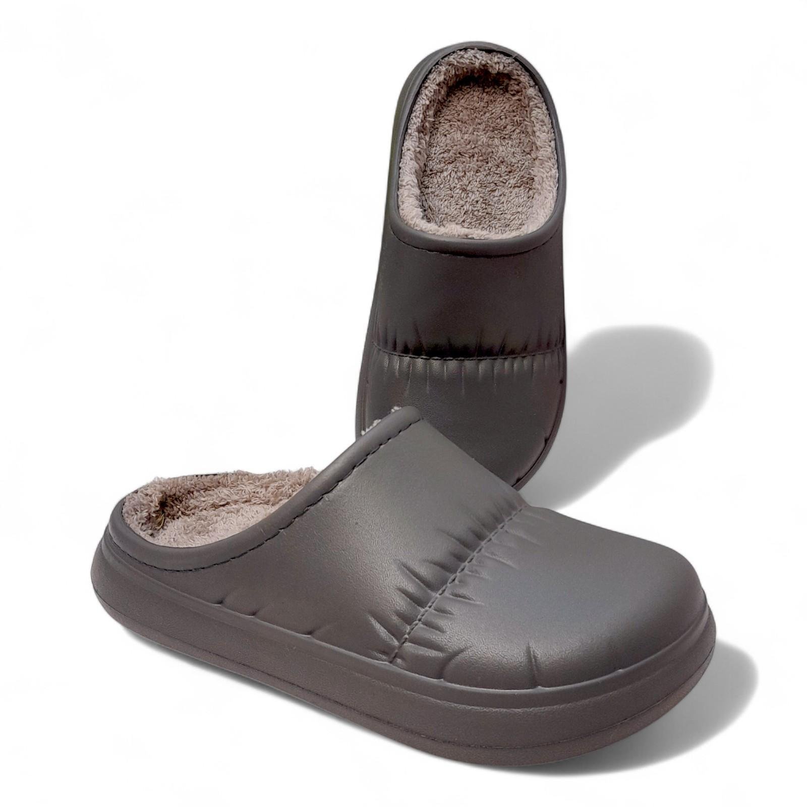 Сабо женские утепленные Krok р. 36 23 см Серый (2798398777) - фото 9