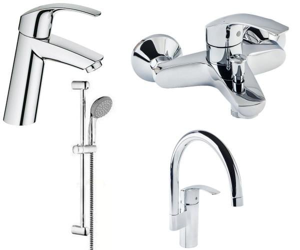 Набір змішувачів для ванни Grohe EUROSMART 123248 МK Хром (71363)