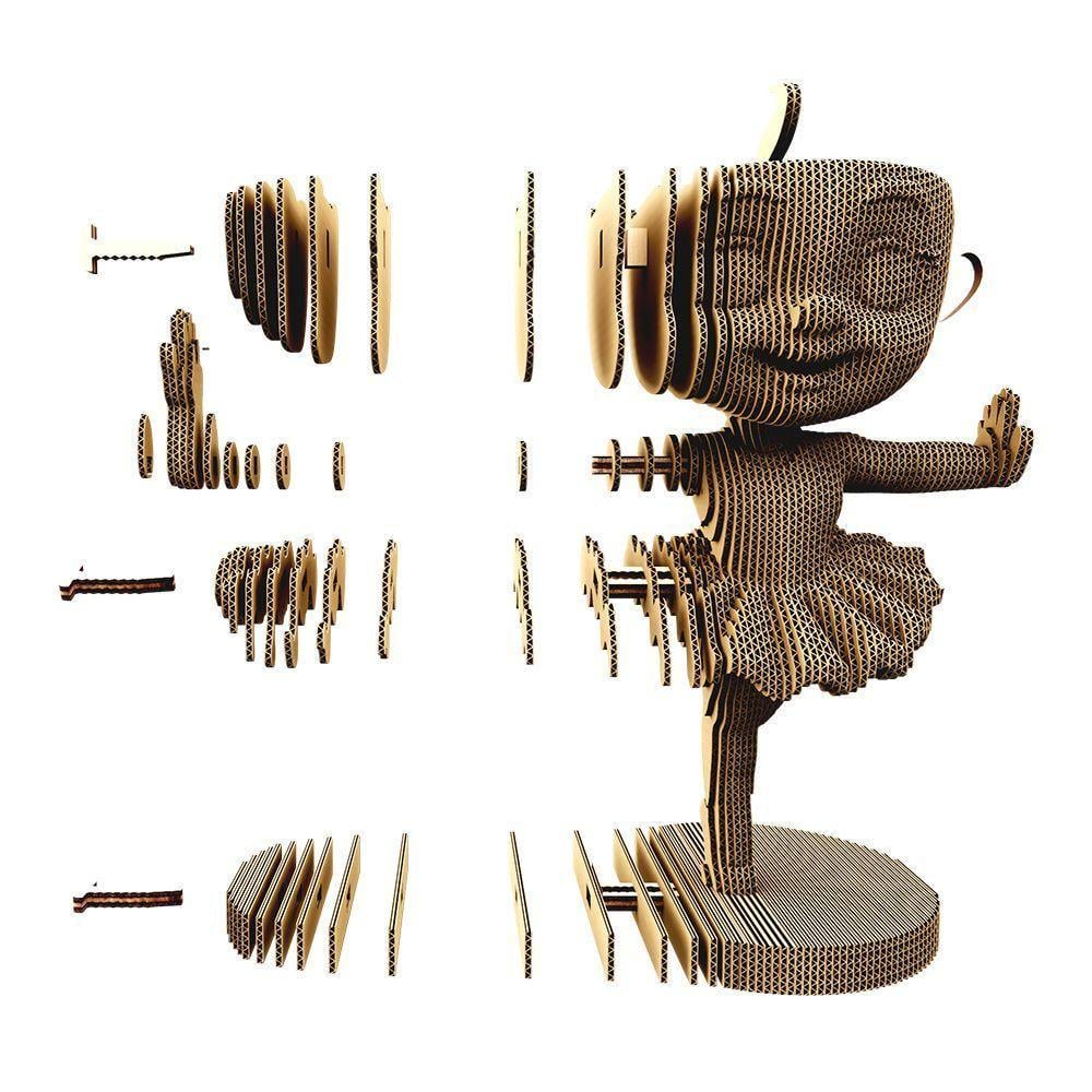 ᐉ Пазл картонный 3D Конструктор Cartonic BALLERINA CAPPUCCINA