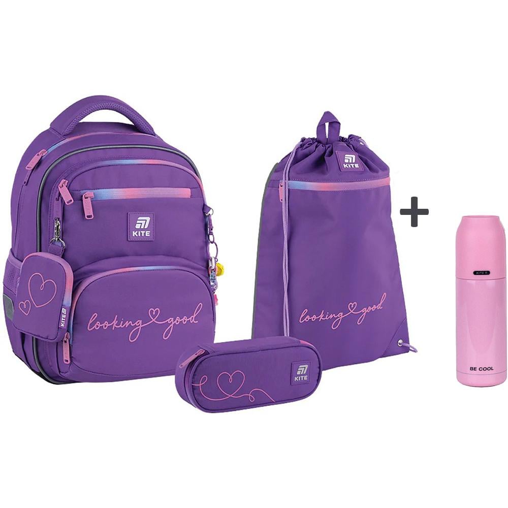 Шкільний набір KITE Education Looking Good рюкзак/пенал/сумка для взуття (SET_K25-773M-2) - фото 2 Шкільний набір KITE Education Looking Good рюкзак/пенал/сумка для взуття (SET_K25-773M-2) - фото 2